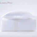 LINENPRO Hotel Adjustable Solid Color 4pcs Bed Sheet Set 100%Percent Cotton Sateen Solid King Duvet Comforter