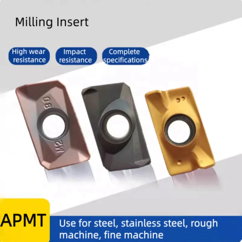 APMT APMT1604PDER Carbide Milling Insert APMT1604  Tungsten Carbide Insert Cutter Tool APMT160408 APMT160408PDER