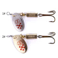 Hengjia 6.7cm 7.3g Spinner Hard Metal Fishing Lure Spinning Spoon Bait for Freshwater Saltwater