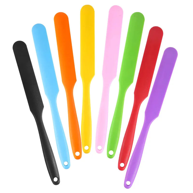 24cm Durable Handheld Silicone Spatula Brush for Kitchen Cooking Baking Mixing Cleaning-PP Kitchen Tools