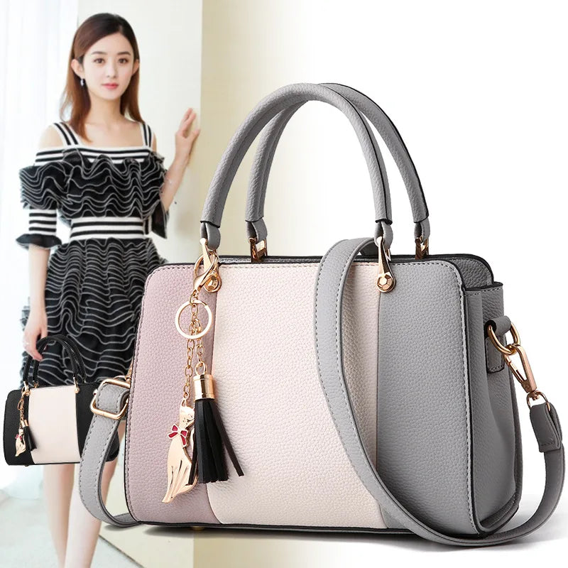 Women Lady Leather Handbag Shoulder Bag Tote Purse Messenger Satchel Girls Birthday Christmas Gift