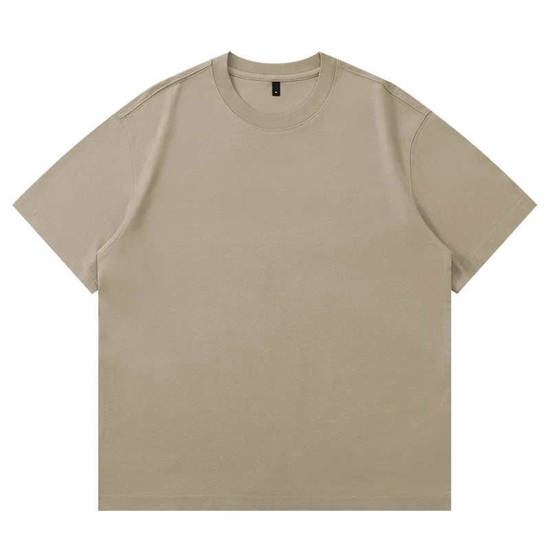 DUOLLB 270g Wholesale Custom Graphic T-shirt With logo Design Embossed Tee Printed T-shirt Men's Summer Embossed T-shirt