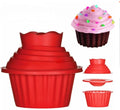 3 Pack Giant Big Silicone Cupcake Cake Mould Top Cupcake Bake Set Baking Mold