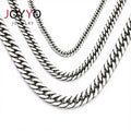 Hot Sale Hip Hop Customized Size Fashion Stainless Steel Chain Necklace JewelryChain Men Necklace