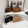 New Factory Direct Sales Personalized Lock Buckle PU Lady Retro Casual Crossbody Bag Women's Fashionable Shoulder Bag Handbag