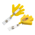 Wholesale Hands Palm Shaped Retractable Badge Reel Easy Pull Clasp Decorative Yoyo Keychain