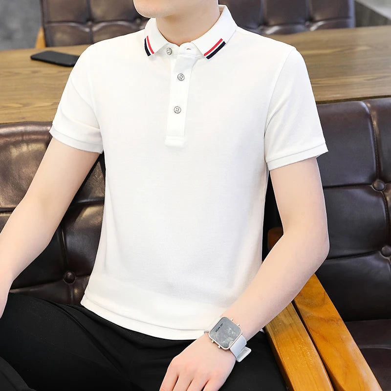 Custom High Quality Fashion Classic Heavy Polo Shirts Wholesale Embroidery Printing Best-selling Brand Business Polo Shirt