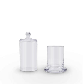 Wholesale Transparent Glass Dome Bell Candle Jars Aromatherapy Glass Candle Holder Empty Glass Jars for Candle Making