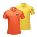 Wholesale Breathable Wicking Sweat Quick Drying Lapel Polo Shirt Custom logo Design Printed Embroidery Blank Sports T-shirt