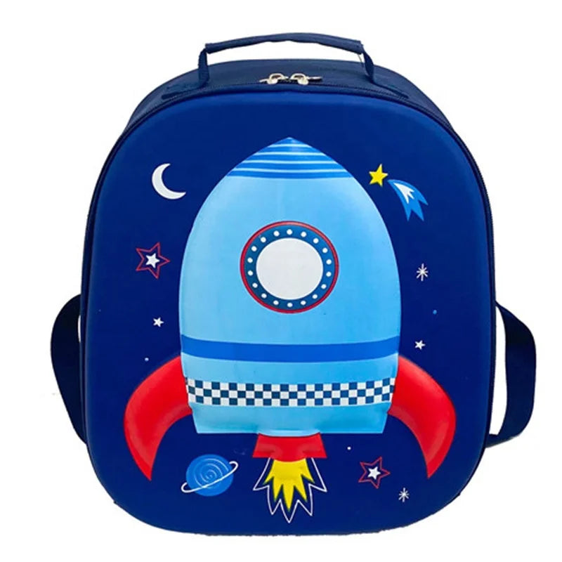 New Cartoon Cute Animal Prints EVA Waterproof Shock-resistant Casual Load-reducing Wear-resistant School Backpack for Kids