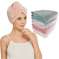 Microfiber Hair Towel Hair Drying Towels Wrap Turban Super Anti Frizz Absorbent & Soft Head Towel for Curly Long & Thick Hair