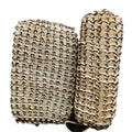 Natural Two-tone Sisal Sponge Bath Body Scrub Oblong Sisal Bath Scrub
