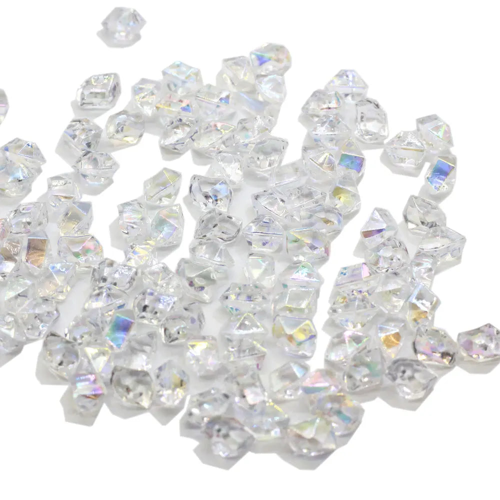 AB Plastic Acrylic Diamond GemStone Irregular Ice Rocks Table Scatter Vase Decor DIY Party Holiday Home Decorations
