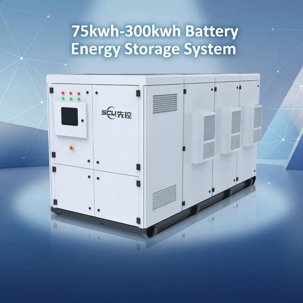 SCU Hybrid Generator Battery Energy Storage System 200kWh LiFePO4 Industrial Battery with 150kW PCS Integrated BESS System
