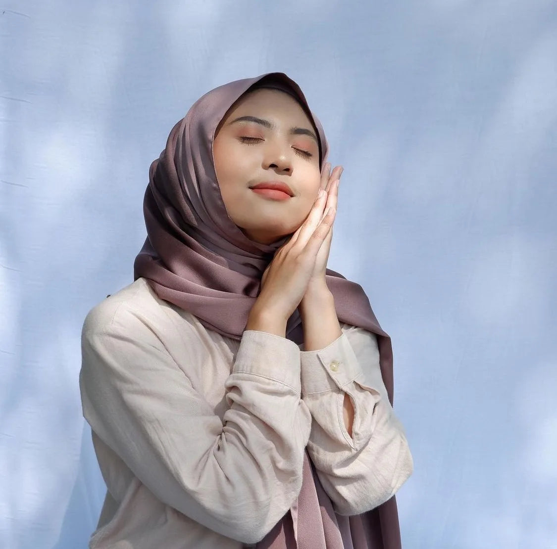 Custom Style Crepe Satin Hijab Shawl Long Plain Polyester Silk Spring Muslim Department