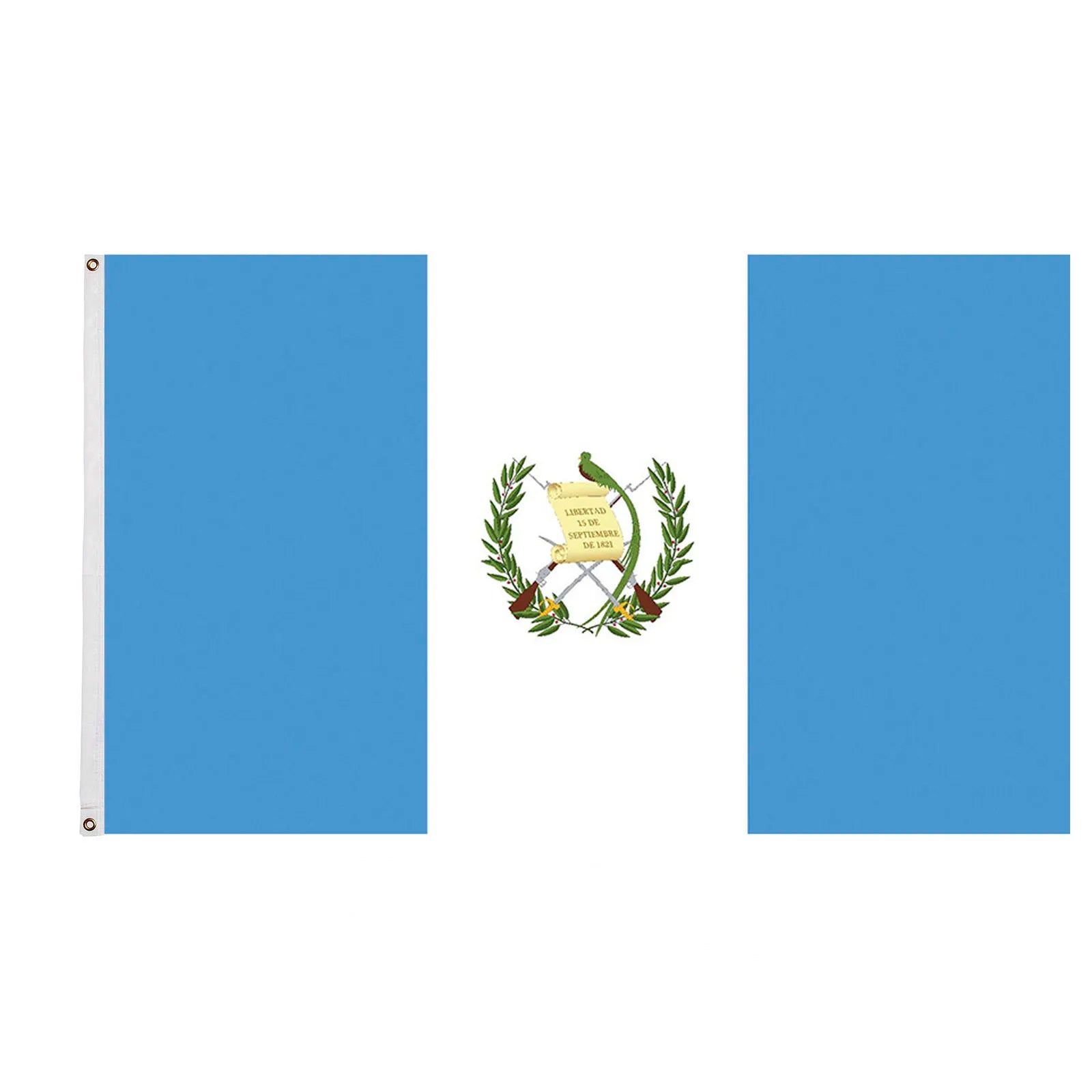 Ready to Ship 100% Polyester 3x5ft Stock Printed Guatemalan Country Guatemala Flag