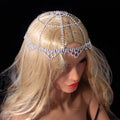 Luoyan Popular Chic Headband Diamond Headpiece Rhinestone 1920s Headband Flapper Hair Accessories for Costume Party Head Cap
