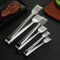 9-12 Inch Stainless Steel Tongs for Buffet Hotel BBQ Cooking Metal Kitchen Spatula for Serving Bread Salad Toast for Catering
