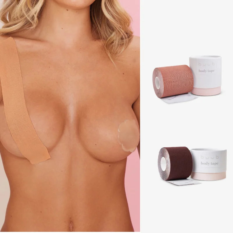 Women Underwear Manufacture Brest Tape Self-adhesive Transparent Strap Chest Strap Boob Tape Nipple Cover for Women OEM
