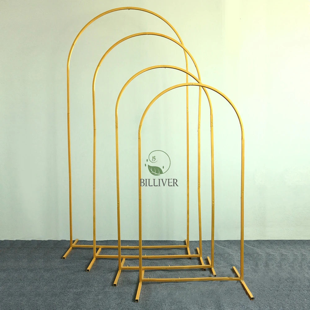Custom 3*6ft 4*7ft Arch Background Birthday Wedding Party Stage Decoration Iron Material Arch Backdrop Stand