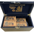 1000 Pcs/box Zimbabwe Banknote Gold Foil Banknote with 100pcs COA in Wooden Box