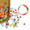 Transparent Acrylic Beads Alphabet Letter DIY Plastic Gold Black Letter Beads Bracelet Jewelry Accessories