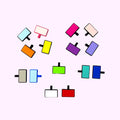 OKSILICONE Wholesale New Colorful Rectangle Shape Silicone Pet Dog and Cat Name Tags Personalised Apparel Accessories for Pets