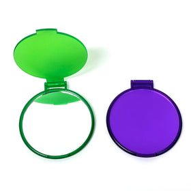 OEM Plastic Promotional Mirrors Customized Logo Makeup Morrors Cheap Compact Mirrors with Customization