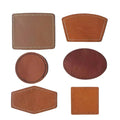 High Quality Eco-Friendly Self-Adhesive Custom Color Laser Cut Leather Labels Manufacturer Custom Logo Embossed Real Genuine