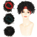 New Arrival Short American Style African Fashion Women's Headband Wig Fluffy Roll Handmade From Silk and Polyester Small Size