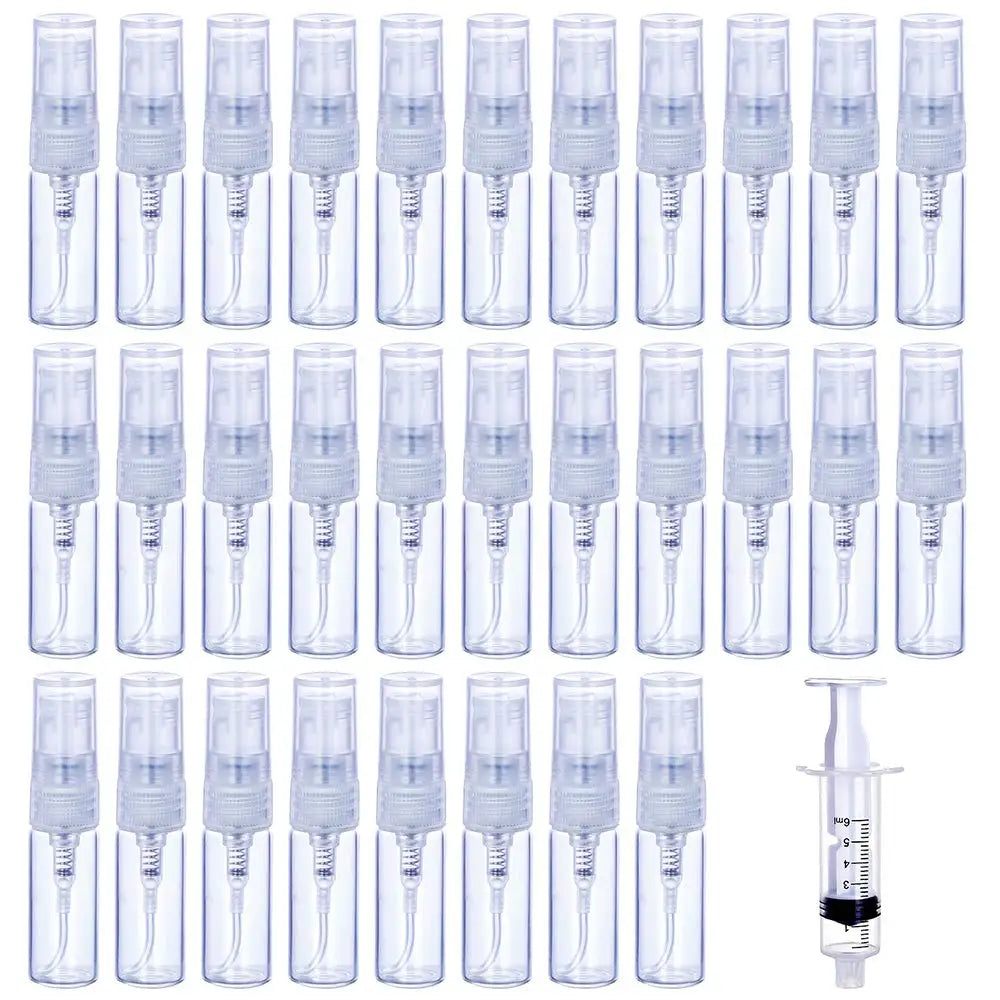 3ml 5ml 10ml Fine Mist Refillable Mini Perfume Bottle Empty Sample Containers for Plastic