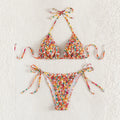 Custom Set Open Back G-String Swimwear String Beachwear Young Hot Girls Bikinis Two Piece Setcustom Bikini Set for Sale