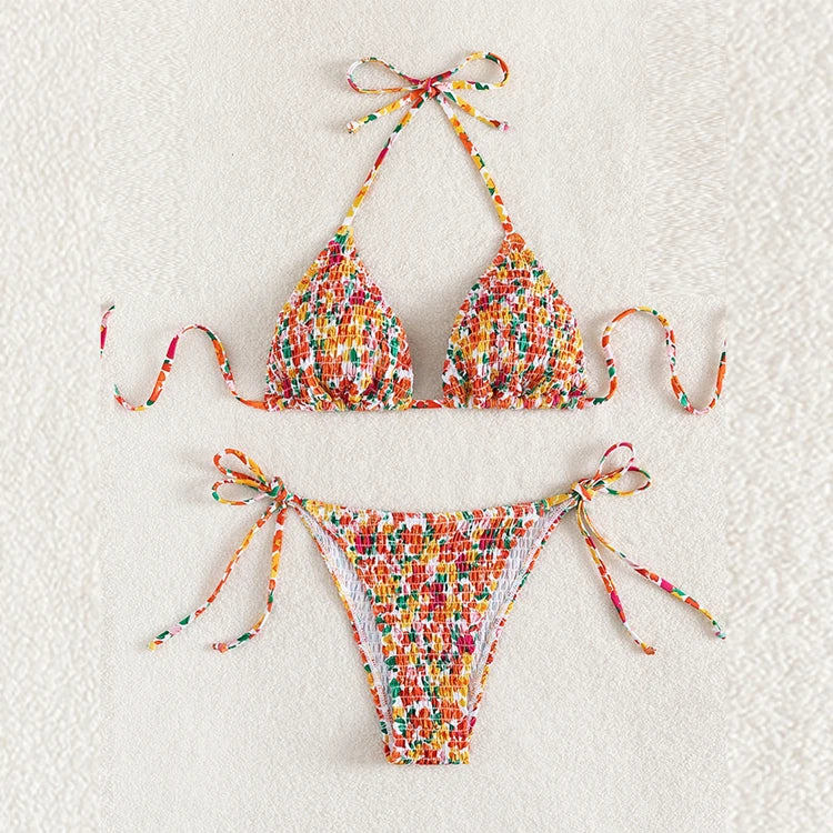 Custom Set Open Back G-String Swimwear String Beachwear Young Hot Girls Bikinis Two Piece Setcustom Bikini Set for Sale