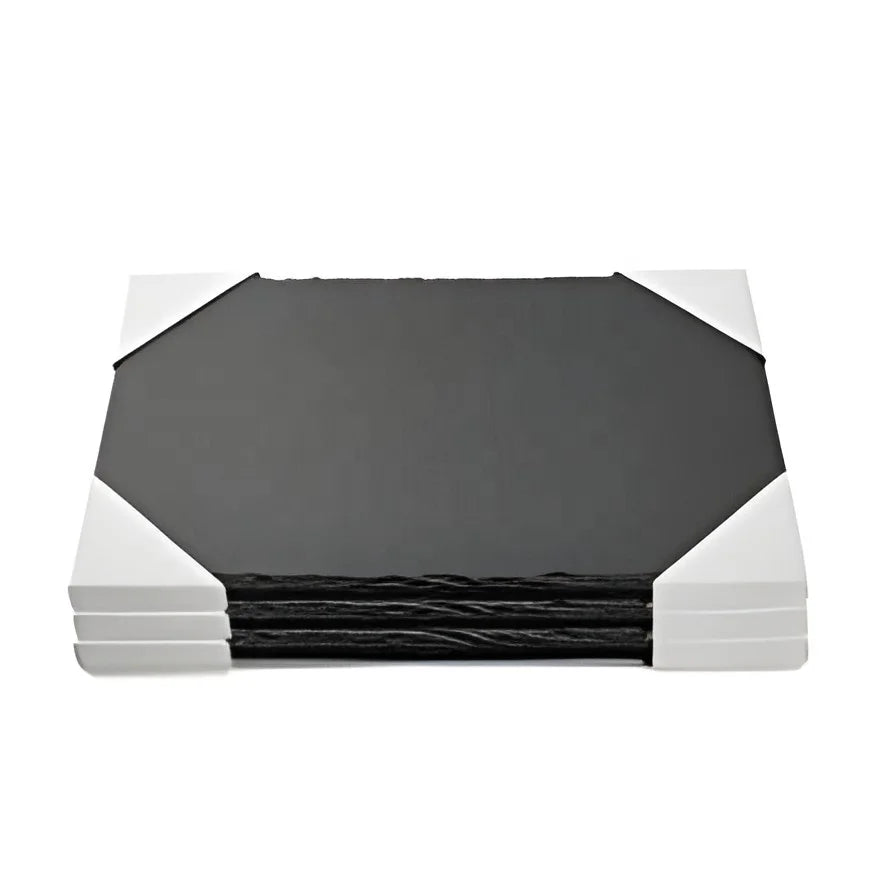Fast Delivery Hot Product Natural Slate Placemats and Coasters Custom Buy Black Large Slate Coaster Table Placemats
