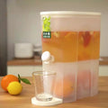 OWNSWING Beverage Dispenser With Storage Box Fridge Beverage Drink Dispenser With Leak-proof Spigot Dispenser Jug for Party