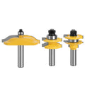 LAVIE 12mm 1/2" Shank 3pcs Large Rail & Stile Ogee Blade Cutter 3" Panel Cabinet Router Bits Woodworking 03133