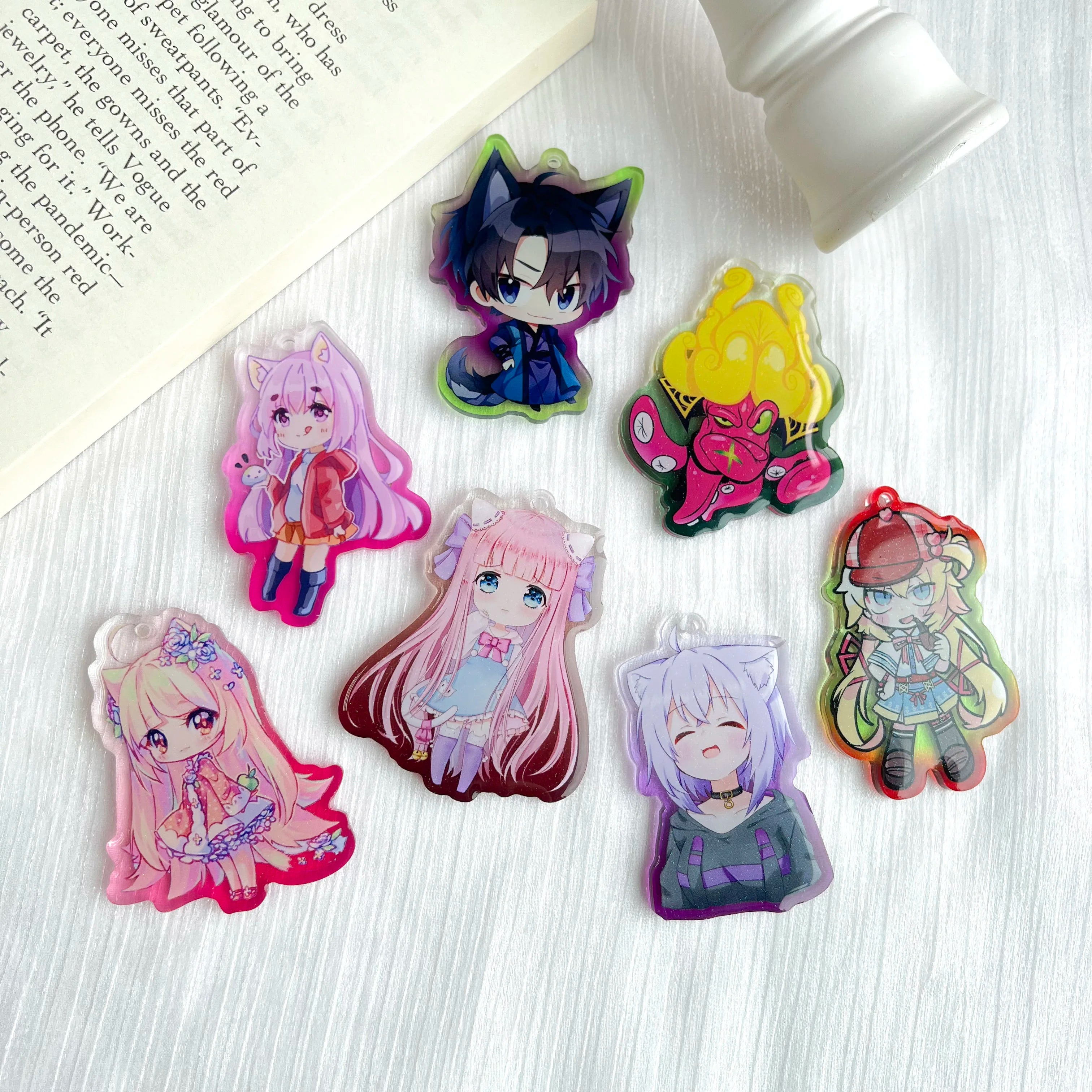 Custom Printed Acrylic Keychain Custom Printed Acrylic Charms