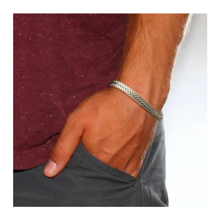 Alloy Men's Bracelet Domineering Jewelry Personality Gift Three Color Optional  Personality Charm