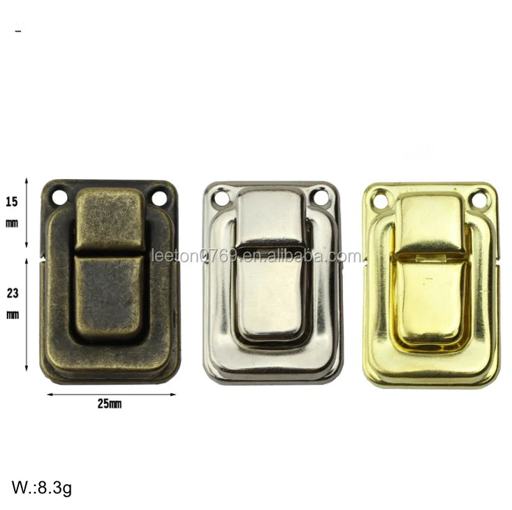 Stock Supply Box Accessoriss 25 X 38mm Traditinoal Designed Nickel Gold and Antique Brass Wooden Box Locks