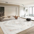 Luxury Faux Cashmere Velvet Machine Made Large Area Rugs for Living Room with Anti-Slip Backing PET Friendly Stain Resistant