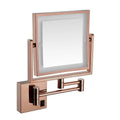 Modern Double Sided Folding Wall Magnifying Mirror for Bathroom or Salon Contemporary Shaving Mirror