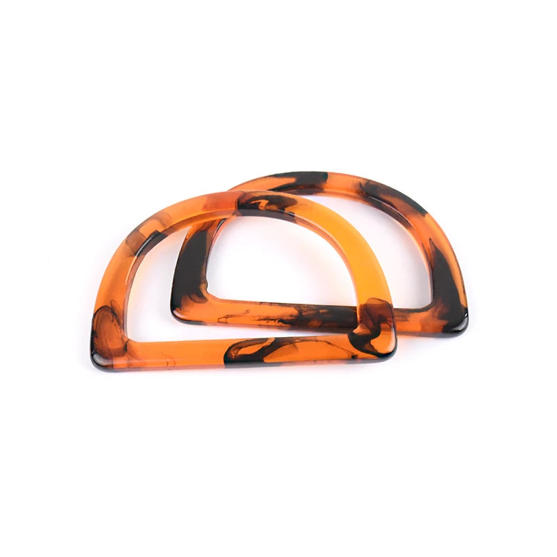 High Quality Plastic DIY Handbag Accessories 116mm D-Shaped Resin Handle
