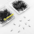 Abonnie 8D 12D 14D Long Stem Loose Lash Trays Pointy Base Pro Made Eyelash Extensions Narrow Mink Promade Lash Extension Fans