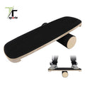 New Design Fitness Yoga Kids Custom Printing logo Wooden Wobble Roller Balance Board Trainer