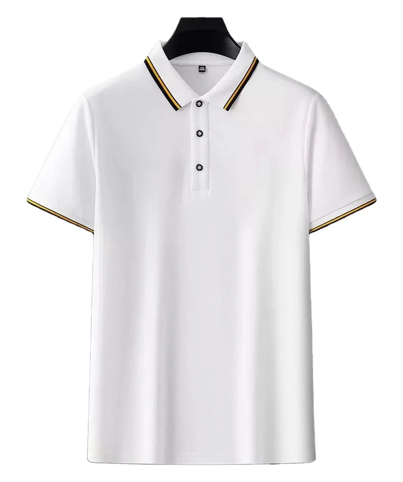 Wholesale Luxury Men's Golf Shirt Plus Size Custom Embroidered Cotton Fabric with Logo Formal Style T Shirt
