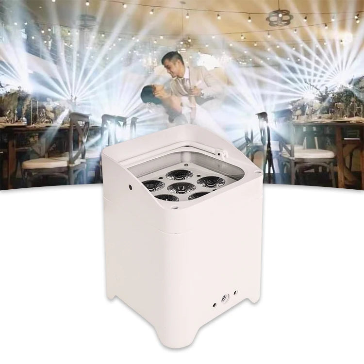 Battery Led Par Light Dmx Wireless Remote 6in1 Wedding Party Stage  Light Effect