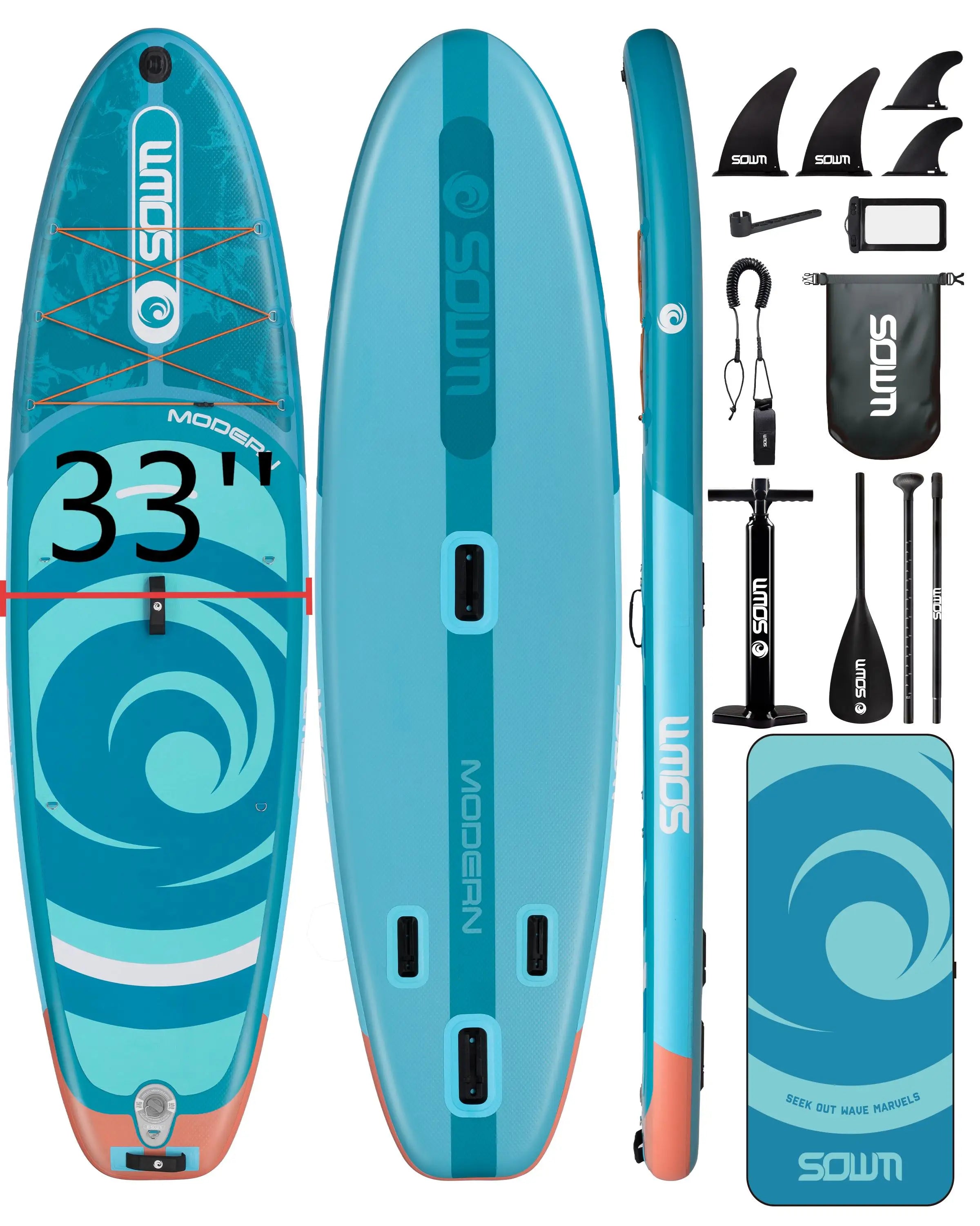 Overseas Spot Goods Inflatable Paddle Board New Arrival 11'*33"*6" Stand up Paddle Board Heat Sealing Technology sup Board