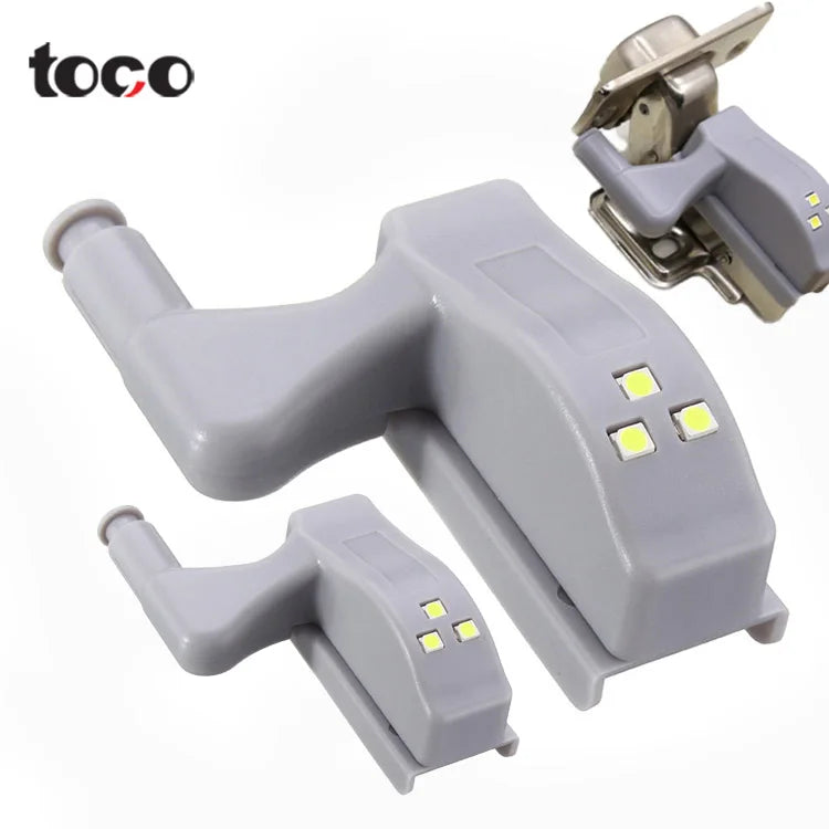 TOCO Universal Steel Cabinet LED Hinge Light Battery Soft Closing Adjustable Hinge for Kitchen Cabinets Modern Outdoor Warehouse