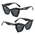DL Classic Cat Eye Sunglasses UV400 PC Lenses Brown Frame Custom Logo Multiple Colors Wholesale