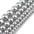 Wholesale 2/3/4/6/8/10mm Silver Color Hematite Loose Stone Beads for Diy Bracelet Necklace
